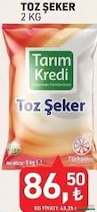 TARIM KREDİ TOZ ŞEKER 2 KG fiyat ve kampanya bilgisi